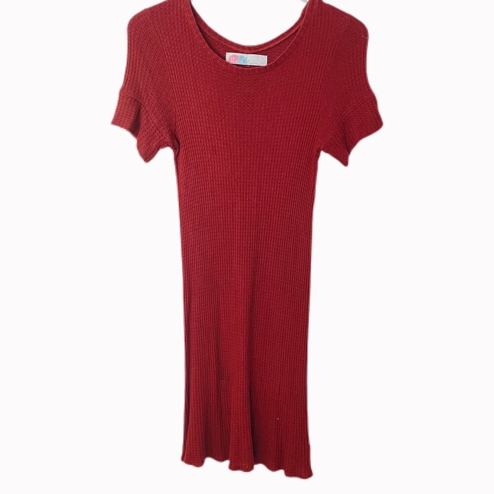 Free People Beach Rust Waffle Dress Sz S